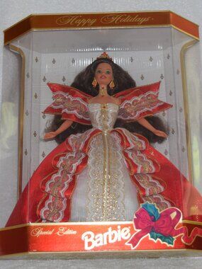 Vintage 1997 Happy Holidays 10th Anniversary Barbie. Limited edition. New in box